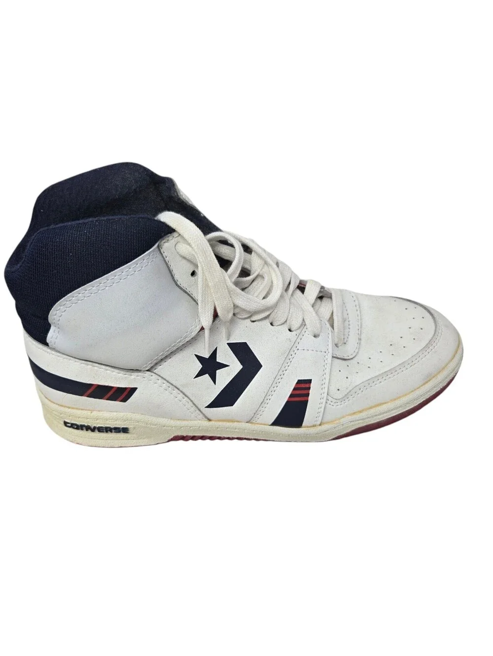 Vtg Converse Fast Break Early NBA Basketball Shoe Kids 5.5 1980s With Box USA